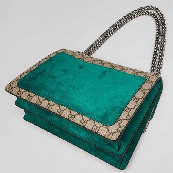 Gucci Beige GG Supreme Canvas Embroidered Sequin Medium Dionysus Shoulder Bag - Picture 3 of 11
